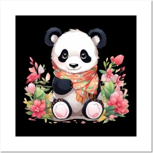 Adorable Cuddly Baby Panda Posters and Art